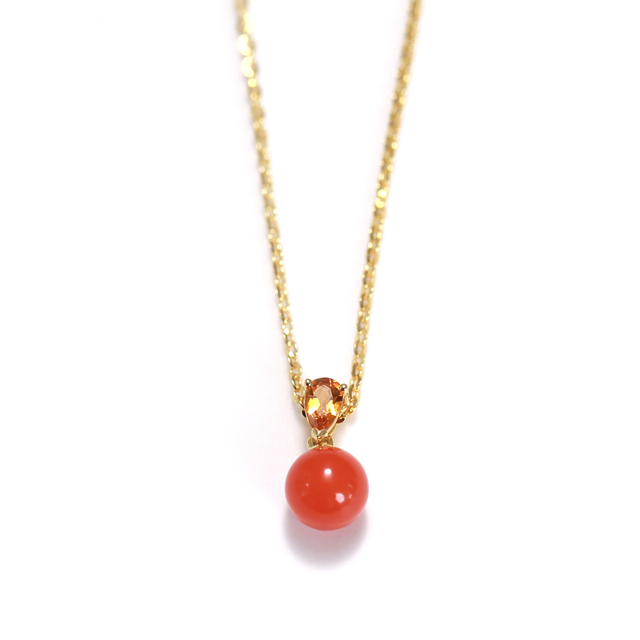 Tea Fruit Collection South Red Agate Nested Chain