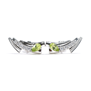 Spring Breeze Collection 925 Silver Peridot Earring Stud
