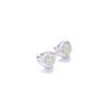 Premium Shifang Collection 925 Silver Light Greenish White Hetian Jade Earring Stud