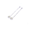 Premium Shifang Collection 925 Silver Light Greenish White Hetian Jade Earring