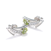 Spring Breeze Collection 925 Silver Peridot Earring Stud