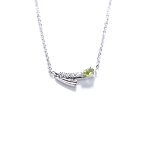 Spring Breeze Collection 925 Silver Peridot Necklace