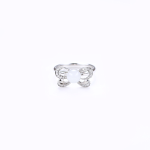 Butterfly Dance Collection Hetian Jade Ring(Nephrite）