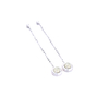 Premium Shifang Collection 925 Silver Light Greenish White Hetian Jade Earring
