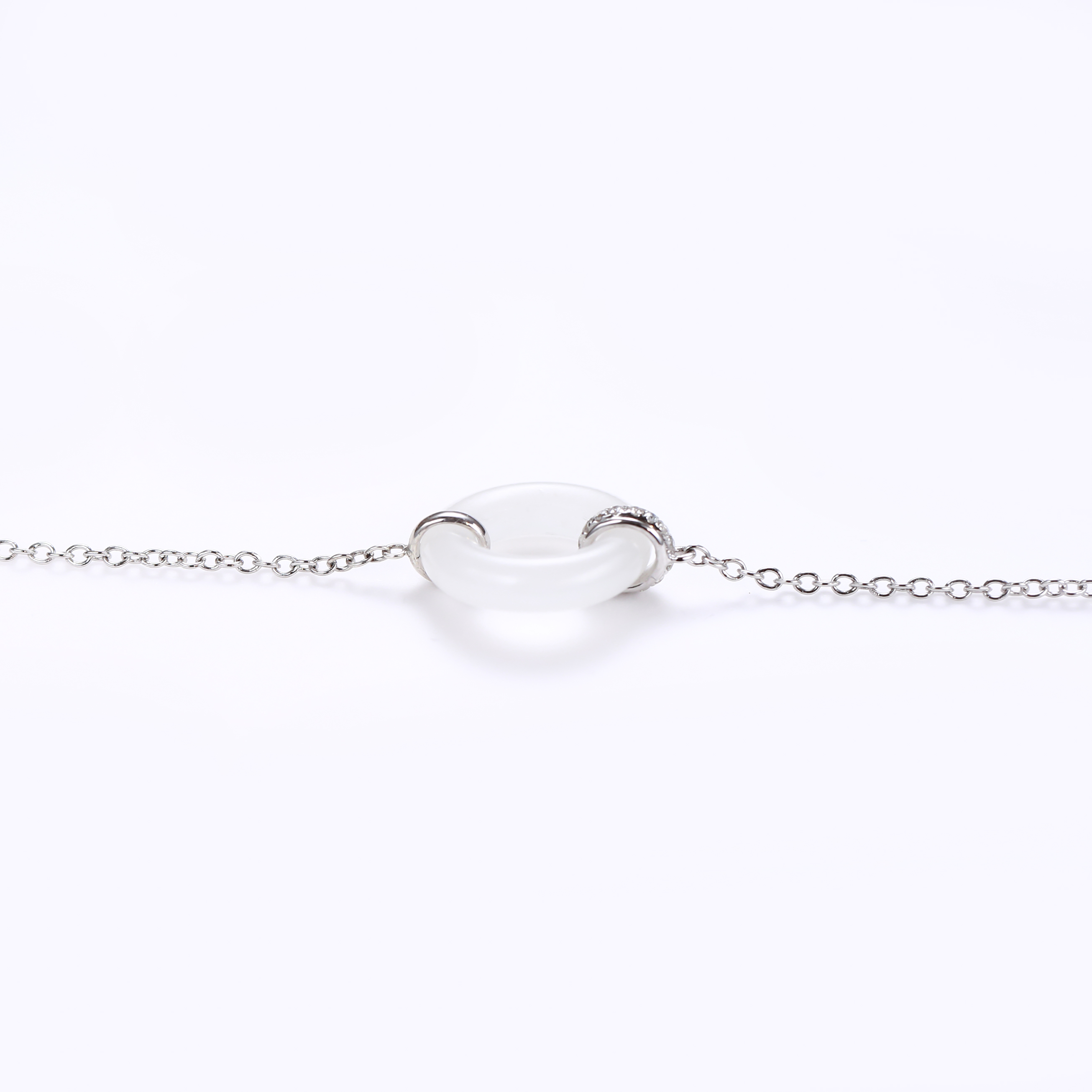 Ling Long Collection Hetian Jade Bracelet(Nephrite）