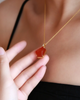 Bee Sharpness Collection South Red Agate Necklace
