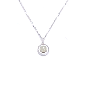 Shifang Collection 925 Silver Light Greenish White Hetian Jade Necklace 