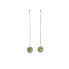 Shifang Collection Natural Colored Gemstones​ Long Chain Earring