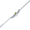 Spring Breeze Collection 925 Silver Peridot Bracelet