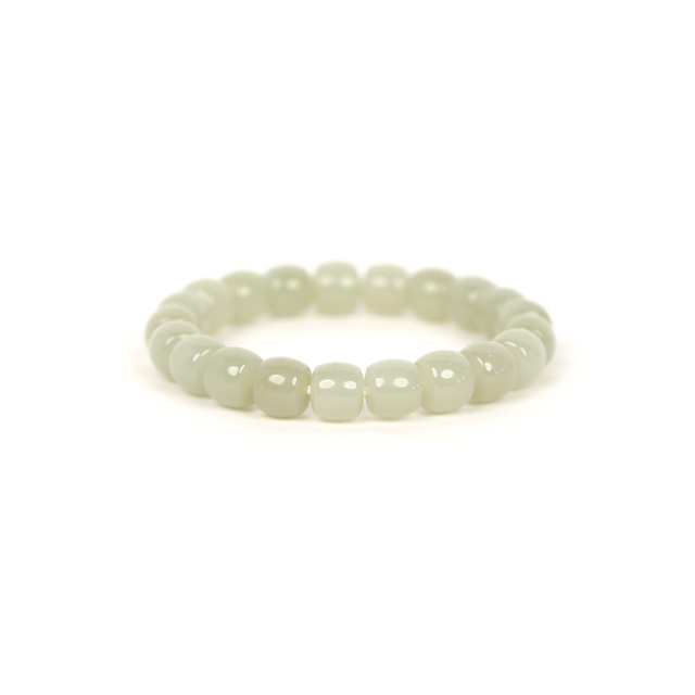 Hetian Jade Collection Bead Bracelet L Size