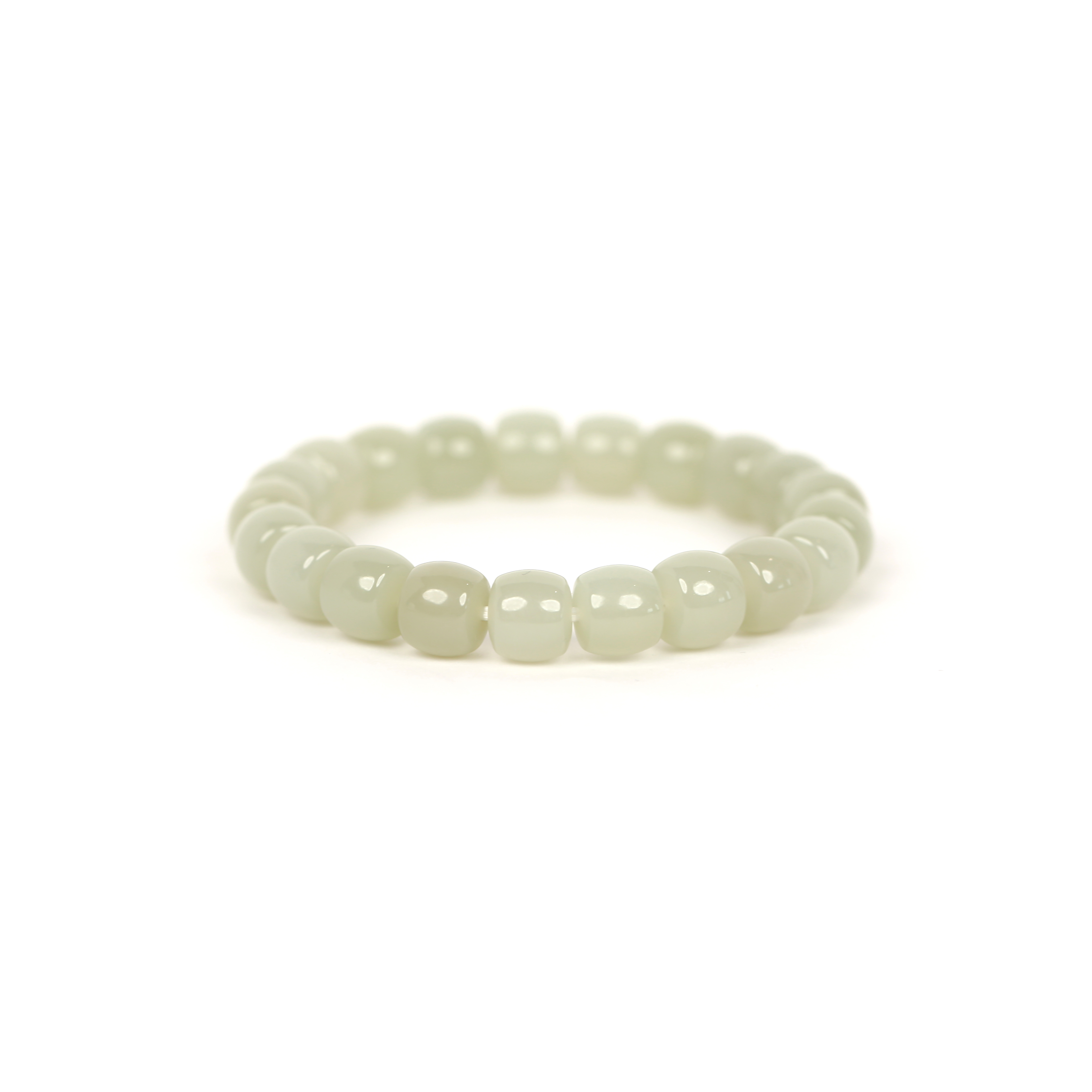 Hetian Jade Collection Bead Bracelet L Size