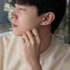 Luminous Light Greenish White Hetian Jade Ring