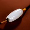 Hetian Jade Collection Hetian Jade Five Elements White Jade Tube Pendant