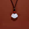 Hetian Jade Collection Hetian Jade White Safety Lock Pendant
