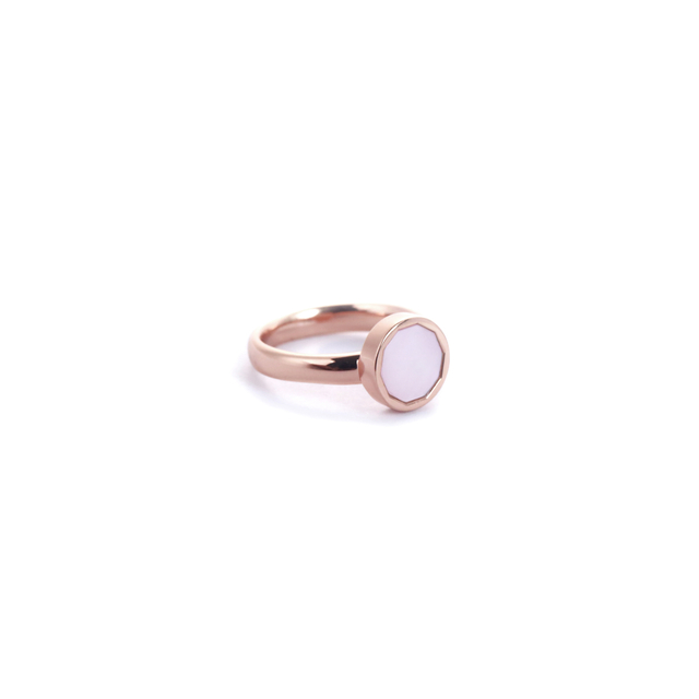 Shifang Collection Pearl 925 Silver Rose Gold-Plated Ring