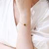 Shifang Collection Tiger's Eye 925 Silver Gold-Plated Bracelet
