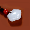 Hetian Jade Collection Hetian Jade White Safety Lock Pendant