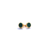 Shifang Collection Malachite 925 Silver Gold-Plated Earring Stud 