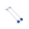 Shifang Collection Lapis Lazuli 925 Silver Earring