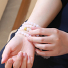 Hetian Jade Collection 24K Gold 108-Bead White Hetian Jade Long Mala Bracelet