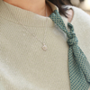 Shifang Collection 925 Silver Light Greenish White Hetian Jade Necklace 