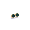 Shifang Collection Malachite 925 Silver Gold-Plated Earring Stud 