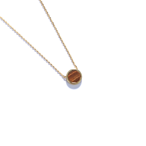 Shifang Collection Tiger's Eye 925 Silver Gold-Plated Necklace