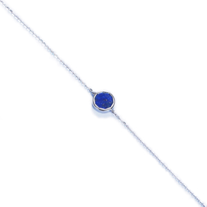 Shifang Collection Lapis Lazuli 925 Silver Bracelet