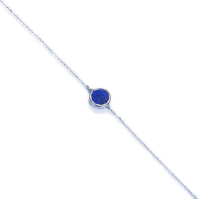 Shifang Collection Lapis Lazuli 925 Silver Bracelet