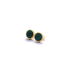 Shifang Collection Malachite 925 Silver Gold-Plated Earring Stud 
