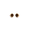 Shifang Collection Tiger's Eye 925 Silver Gold-Plated Earring Stud 