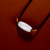 Hetian Jade Collection Hetian Jade Five Elements White Jade Tube Pendant
