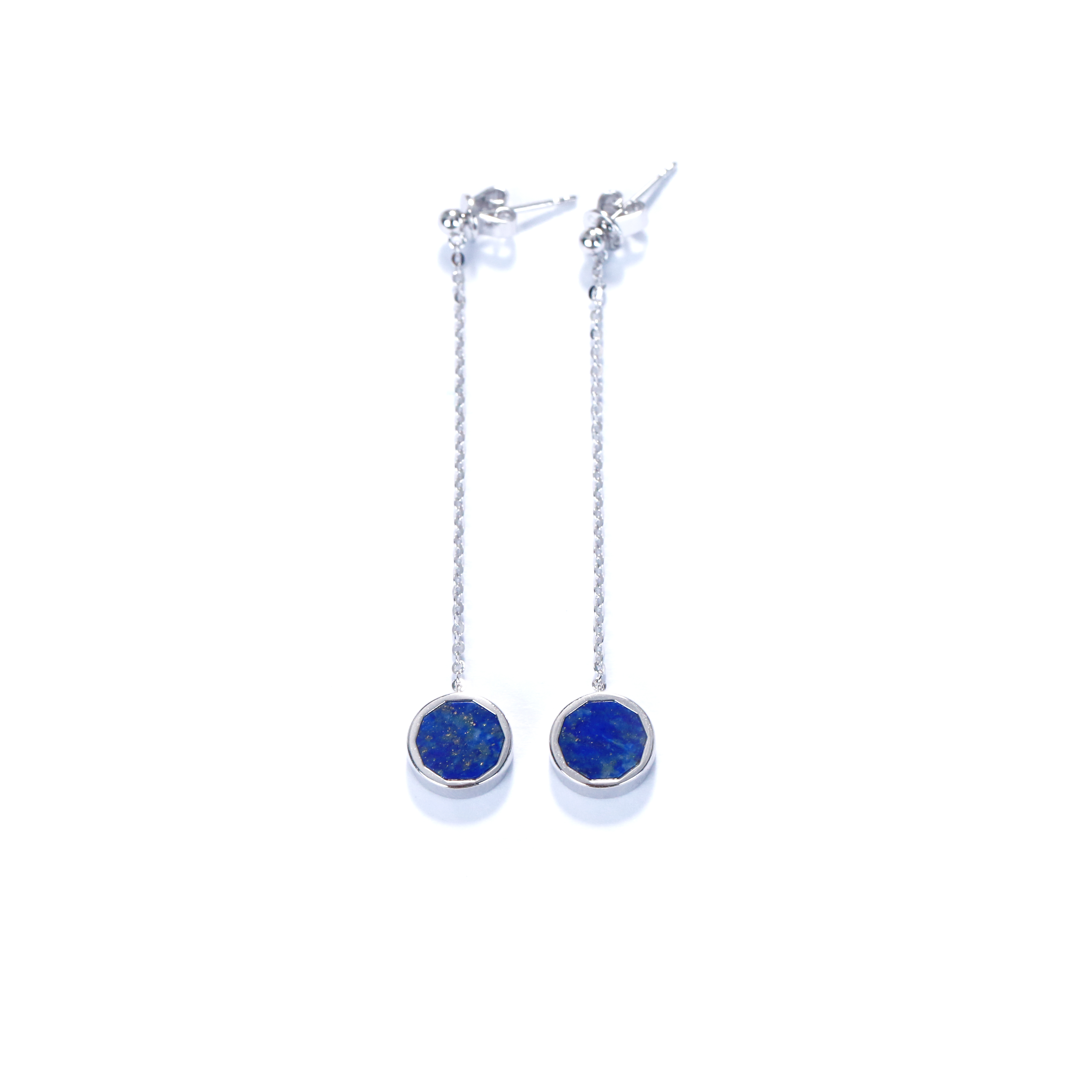 Shifang Collection Lapis Lazuli 925 Silver Earring
