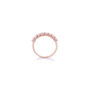 Premium Minimalist Zircon 925 Sterling Silver/ Silver Rose Gold-Plated Paved Ring