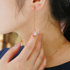 Shifang Collection Pearl 925 Silver Rose Gold-Plated Earrings
