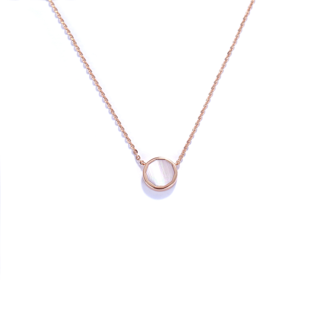 Shifang Collection Pearl 925 Silver Rose Gold-Plated Necklace