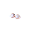 Shifang Collection Pearl 925 Silver Rose Gold-Plated Earring Stud 