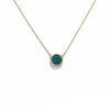 Shifang Collection Malachite 925 Silver Gold-Plated Necklace