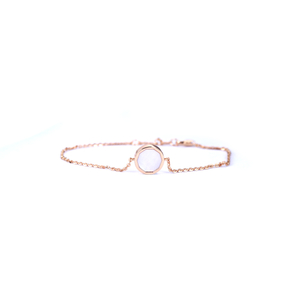 Shifang Collection Pearl 925 Silver Rose Gold-Plated Bracelet
