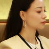 Chic Oversized 925 Silver Earring