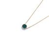 Shifang Collection Malachite 925 Silver Gold-Plated Necklace
