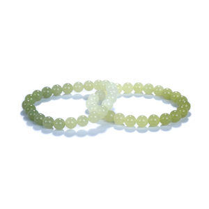 Hetian Jade Collection Gradient Green Hetian Jade Bracelet