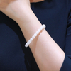 Hetian Jade Collection Bead Bracelet White Jade