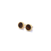 Shifang Collection Tiger's Eye 925 Silver Gold-Plated Earring Stud 