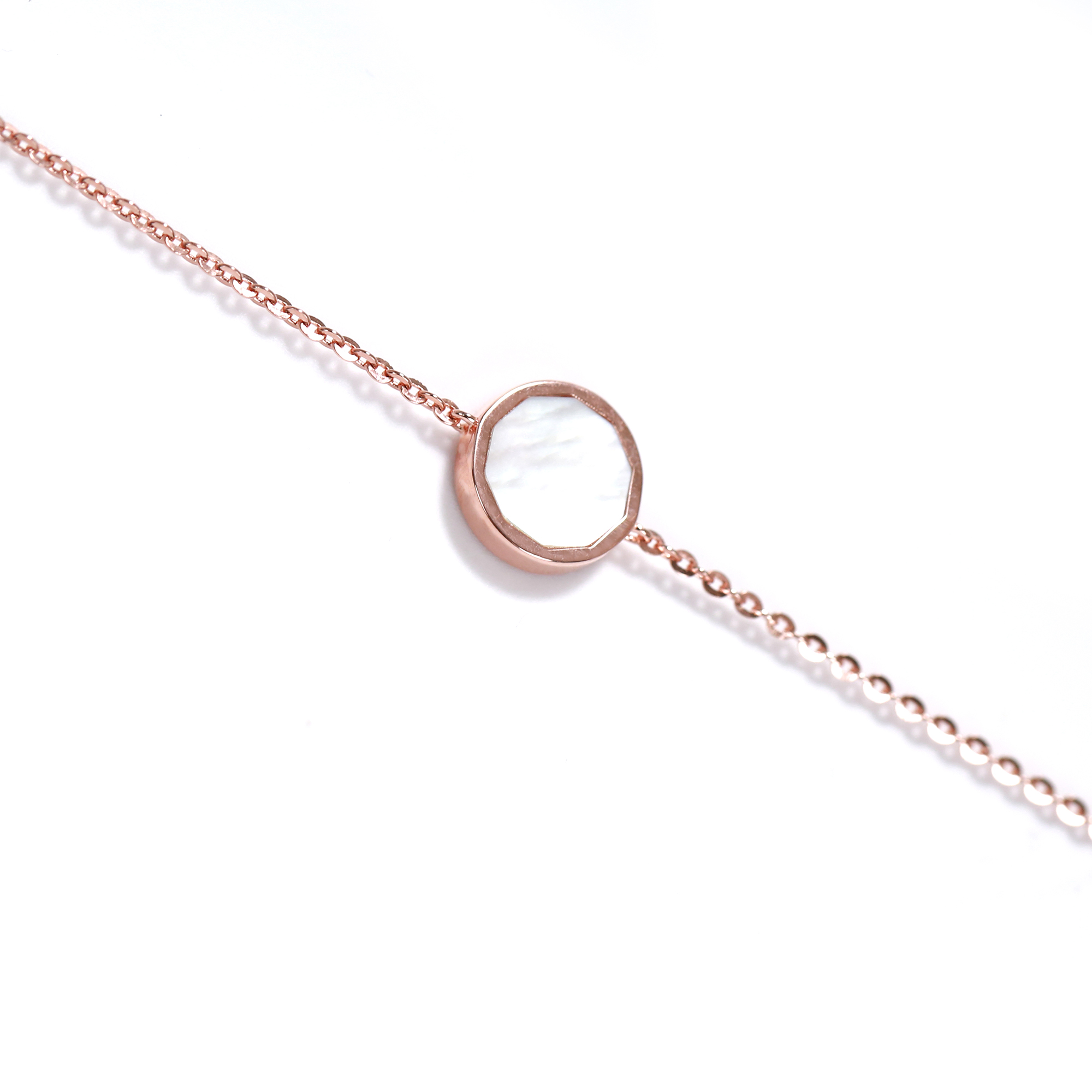 Nano-coating technology on silver pearl bracelet
