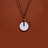 Hetian Jade Collection Hetian Jade White Jade Five Elements Safety Buckle Pendant