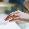 Shifang Collection Pearl 925 Silver Rose Gold-Plated Ring