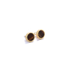 Shifang Collection Tiger's Eye 925 Silver Gold-Plated Earring Stud 